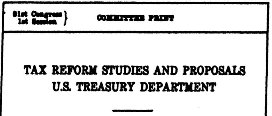 Flashback: Congress Considered Capital Gains Tax on Death in 1969