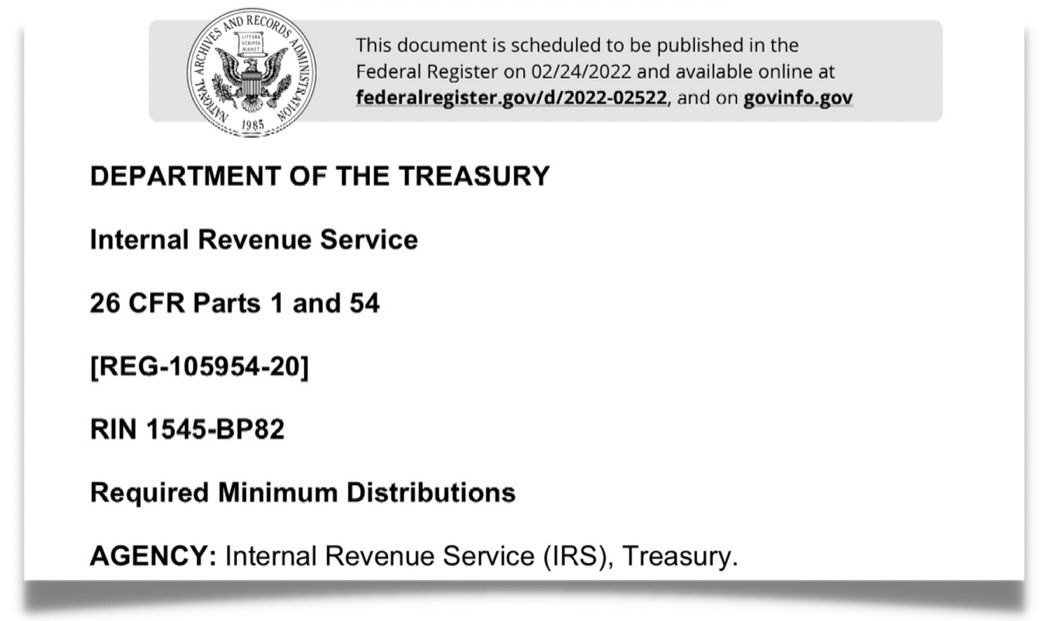 IRS Releases Proposed Regulations for SECURE Act
