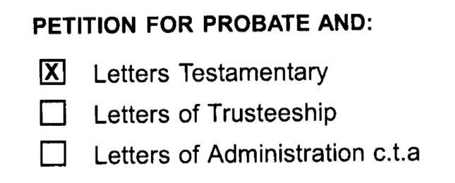 π Sample New York Probate Petition