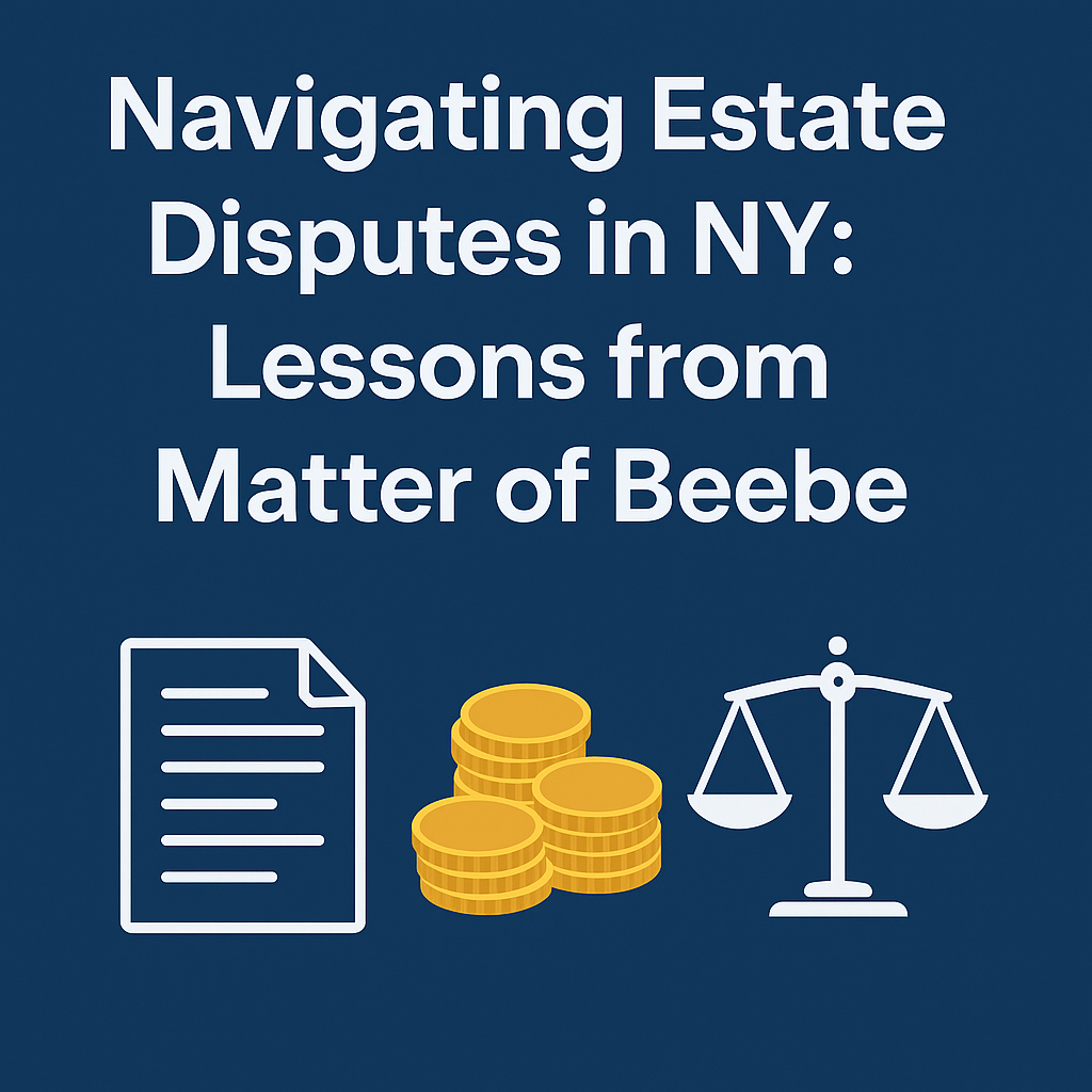 🔑 Navigating Estate Disputes in NY: Lessons from Matter of Beebe Estate