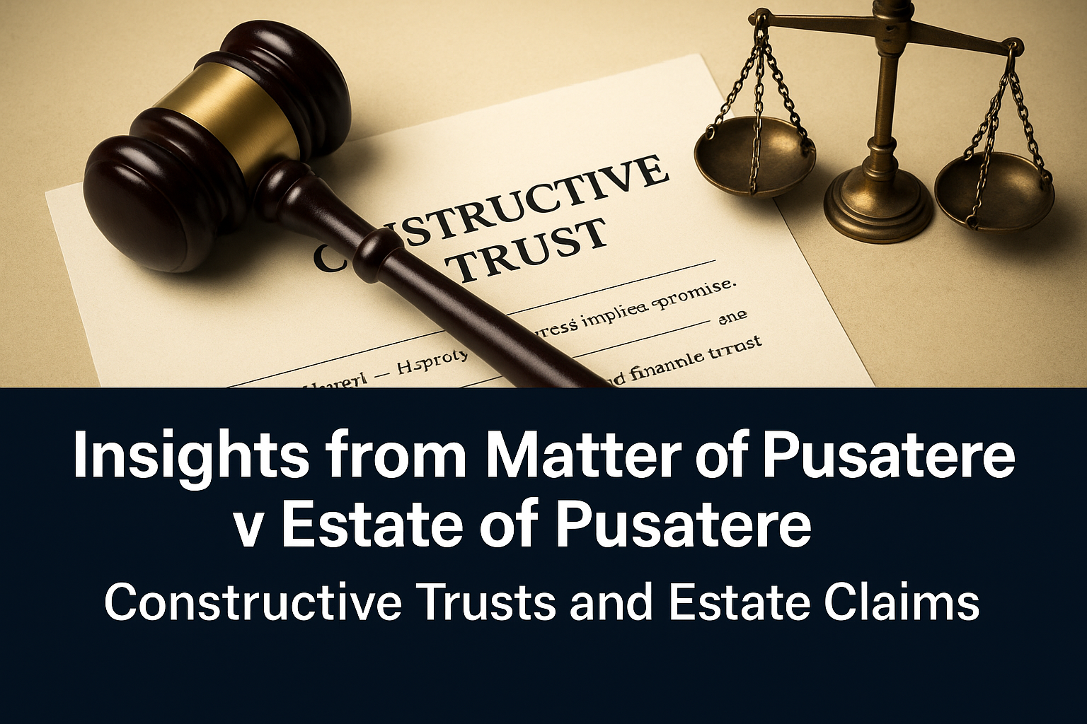 🔑 Insights from Matter of Pusatere v. Estate of Pusatere: Constructive Trusts and Estate Claims in NY