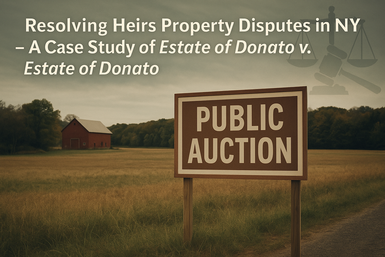 🔑 Resolving Heirs Property Disputes in NY – A Case Study of Estate of Donato v. Estate of Donato